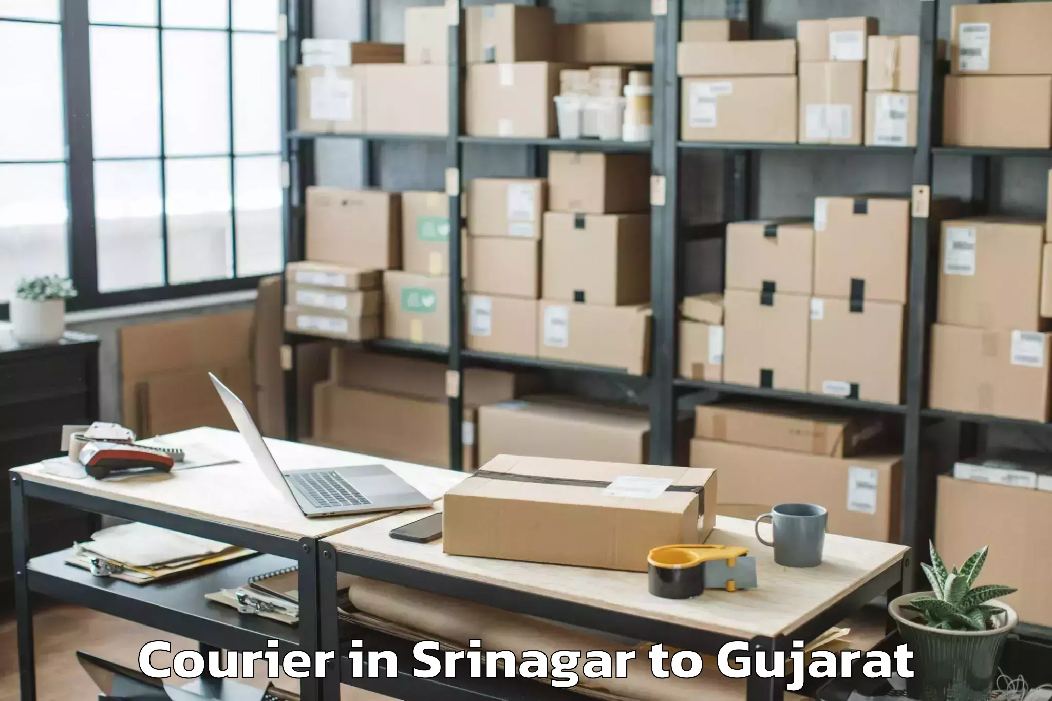 Top Srinagar to Vanthali Courier Available